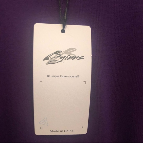 Purple side rouched Tshirt dress. New with tags. - Picture 5 of 5